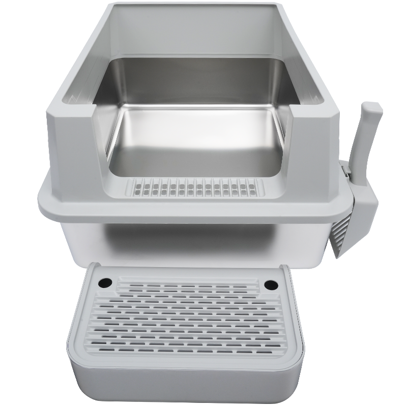 Large Stainless Steel Cat Litter Tray