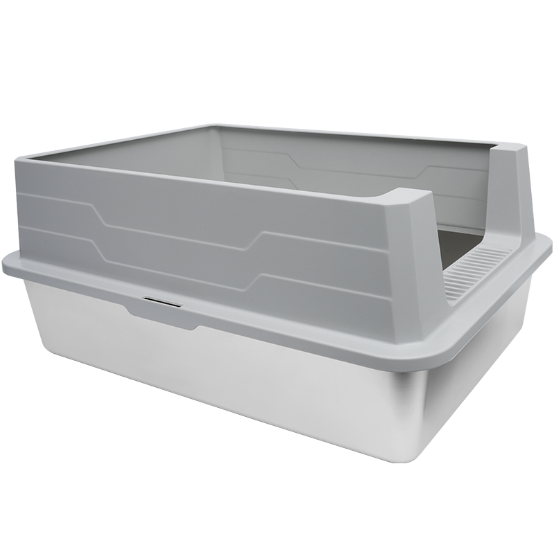 Large Stainless Steel Cat Litter Tray