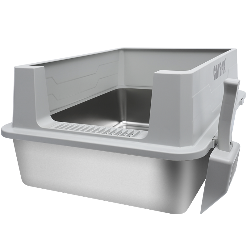 Large Stainless Steel Cat Litter Tray