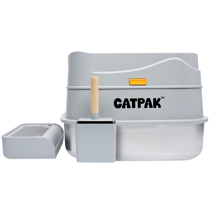 3 Piece Stainless Steel Litter Box