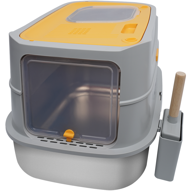 3 Piece Stainless Steel Litter Box